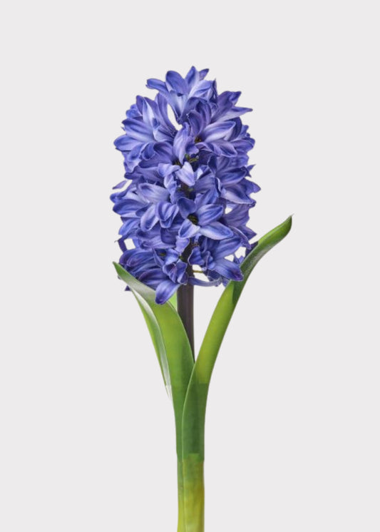 Blue Artificial Hyacinth Spring Flower - 13"