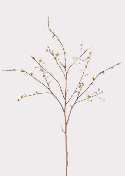 SAVE - Faux Quince Blossom Branch in Cream - 54"