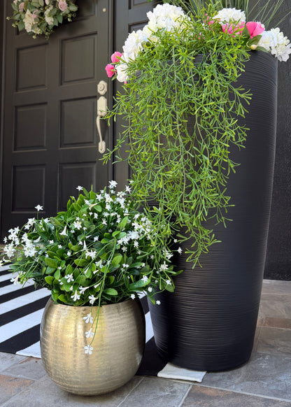 UV Treated Sprengeri Fern Fake Indoor/Outdoor Hanging Plant - 29"