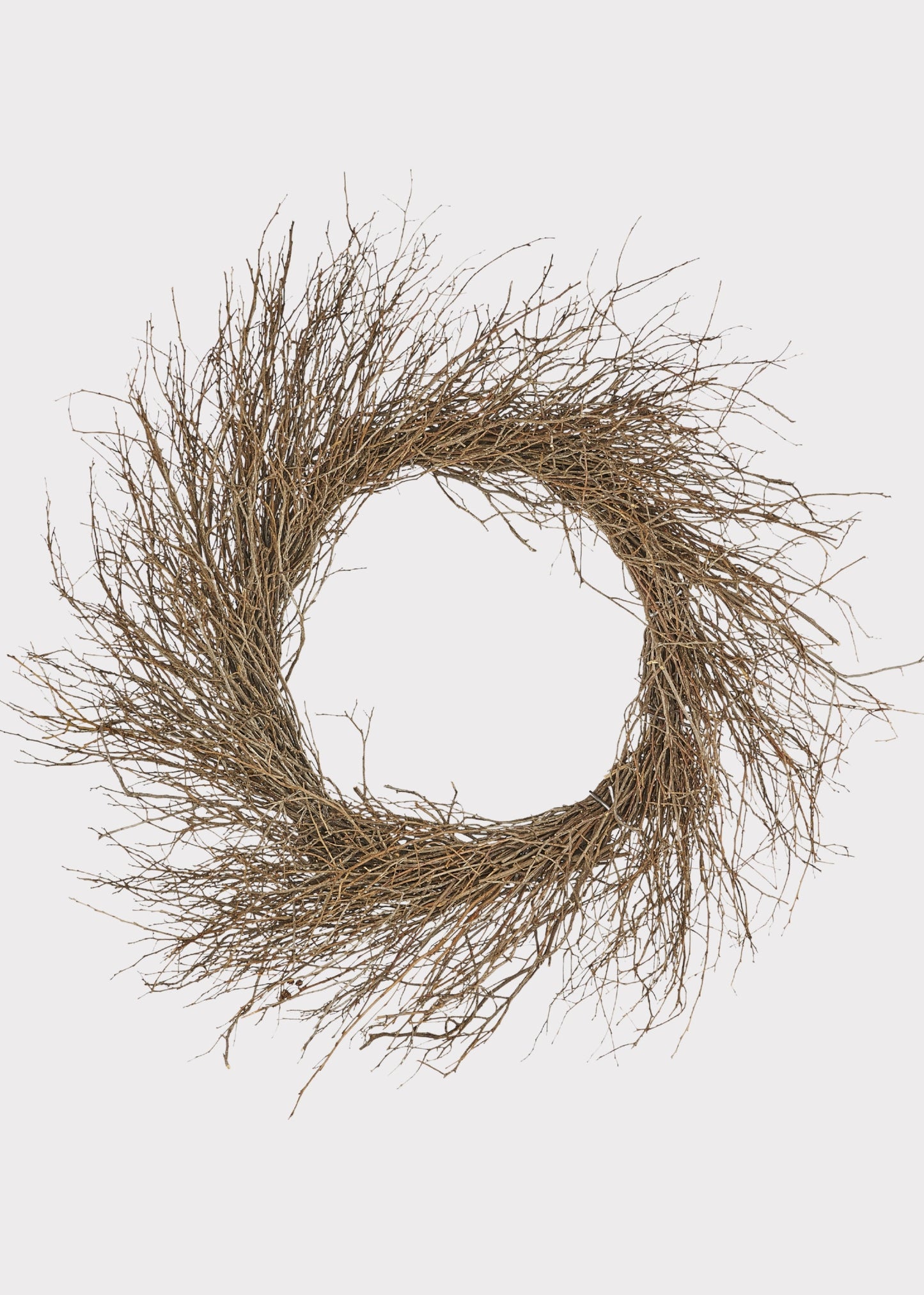 Natural Dried Sweet Huck Branch Wreath - 24"