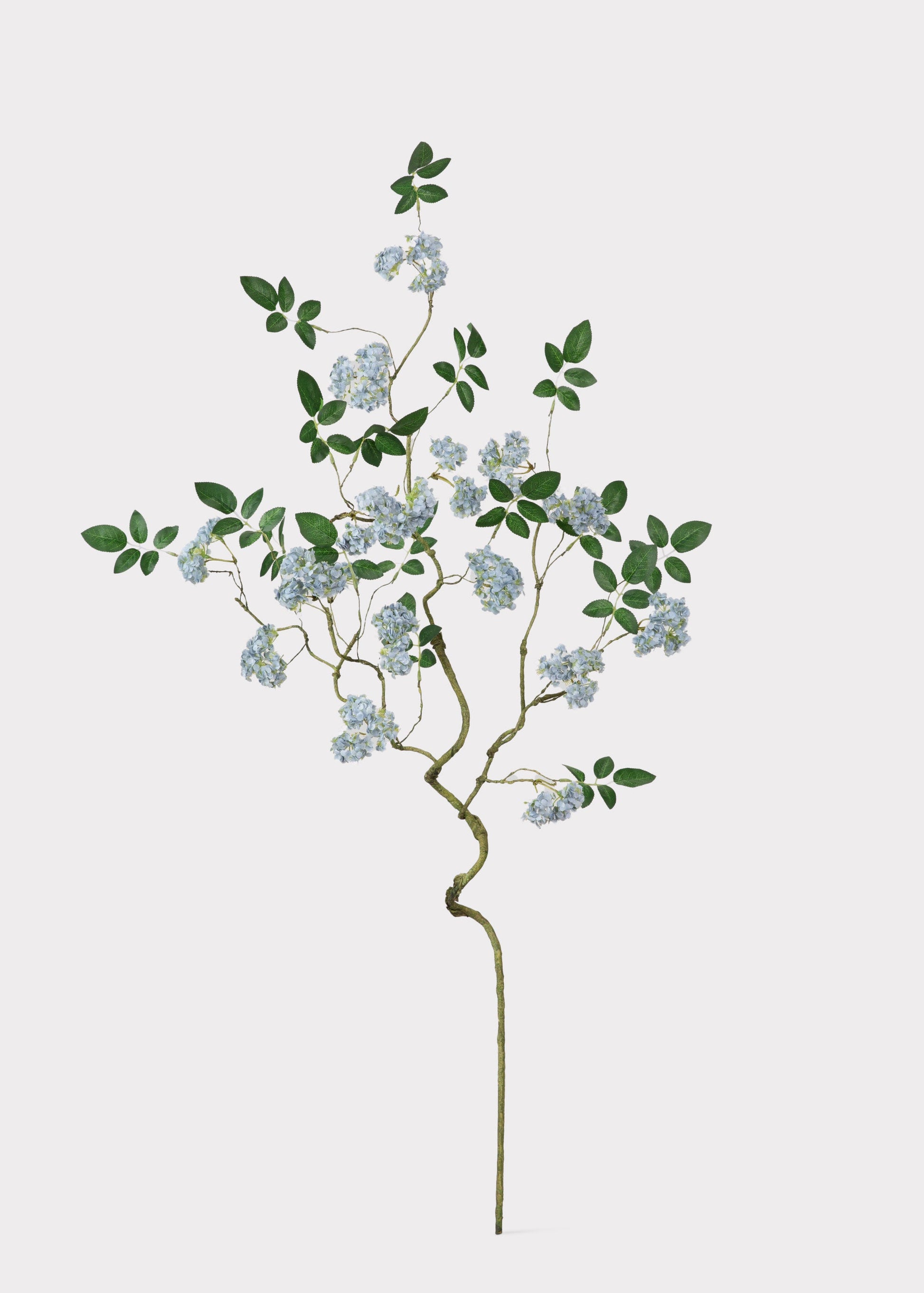 Artificial Spring Blossom Flower Branch in Blue - 41"