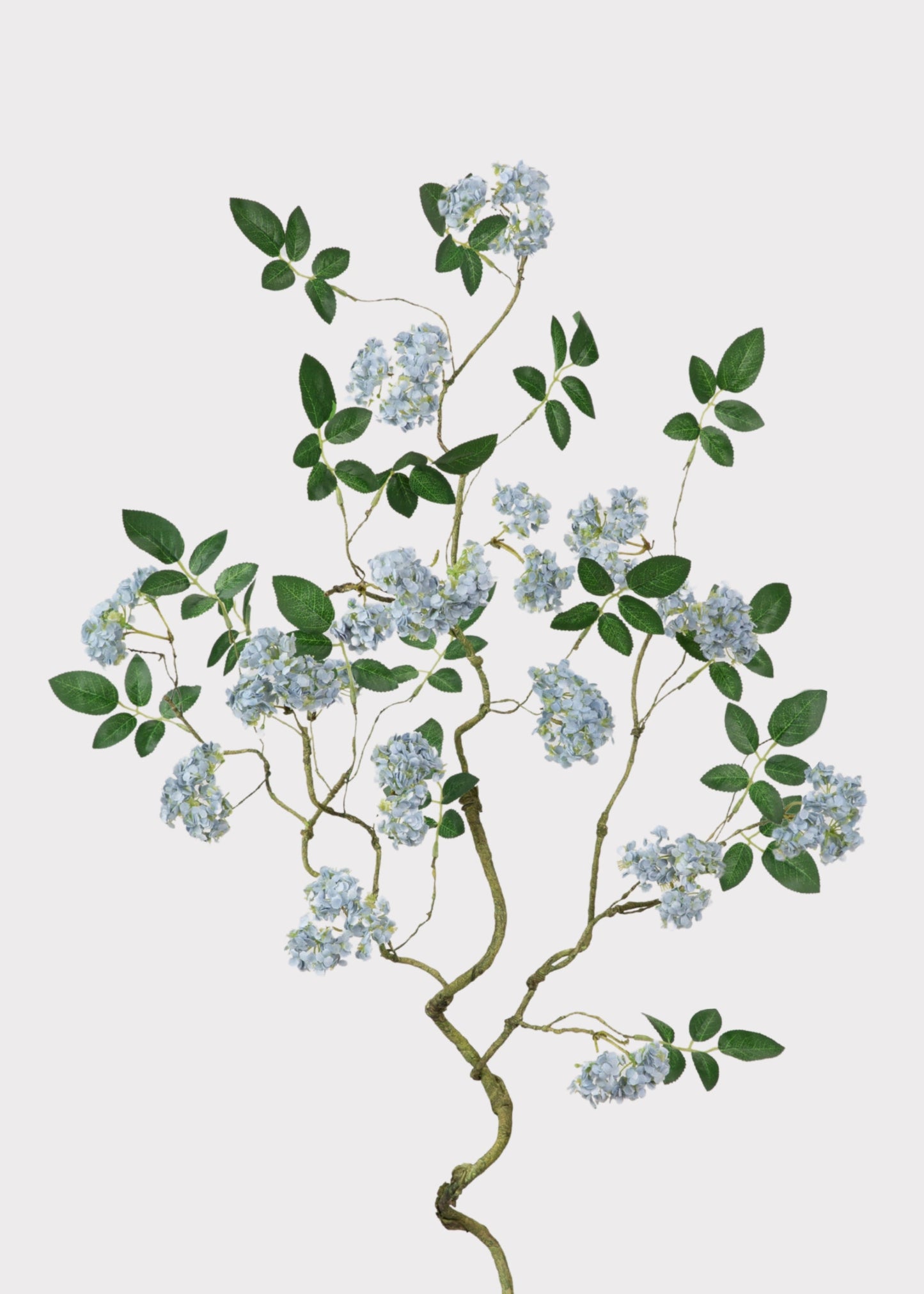 Artificial Spring Blossom Flower Branch in Blue - 41"