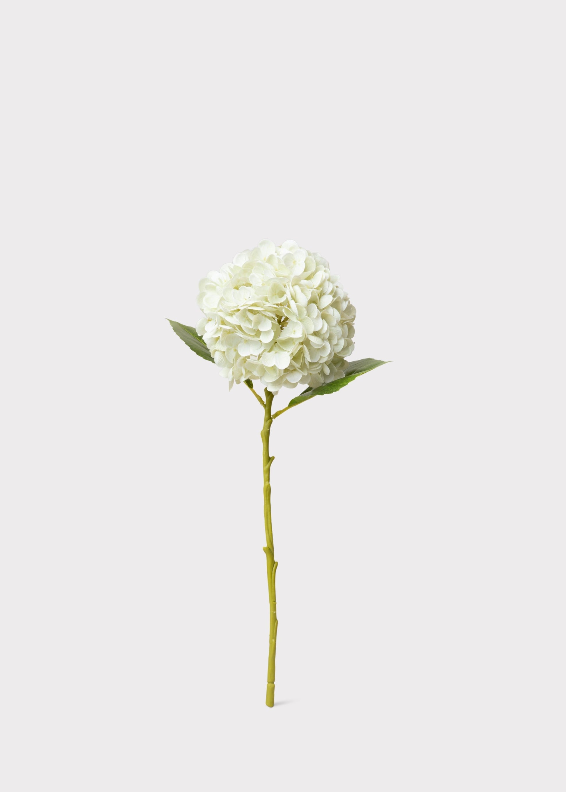 Cream White Hydrangea Real Touch Fake Flower - 18.5"