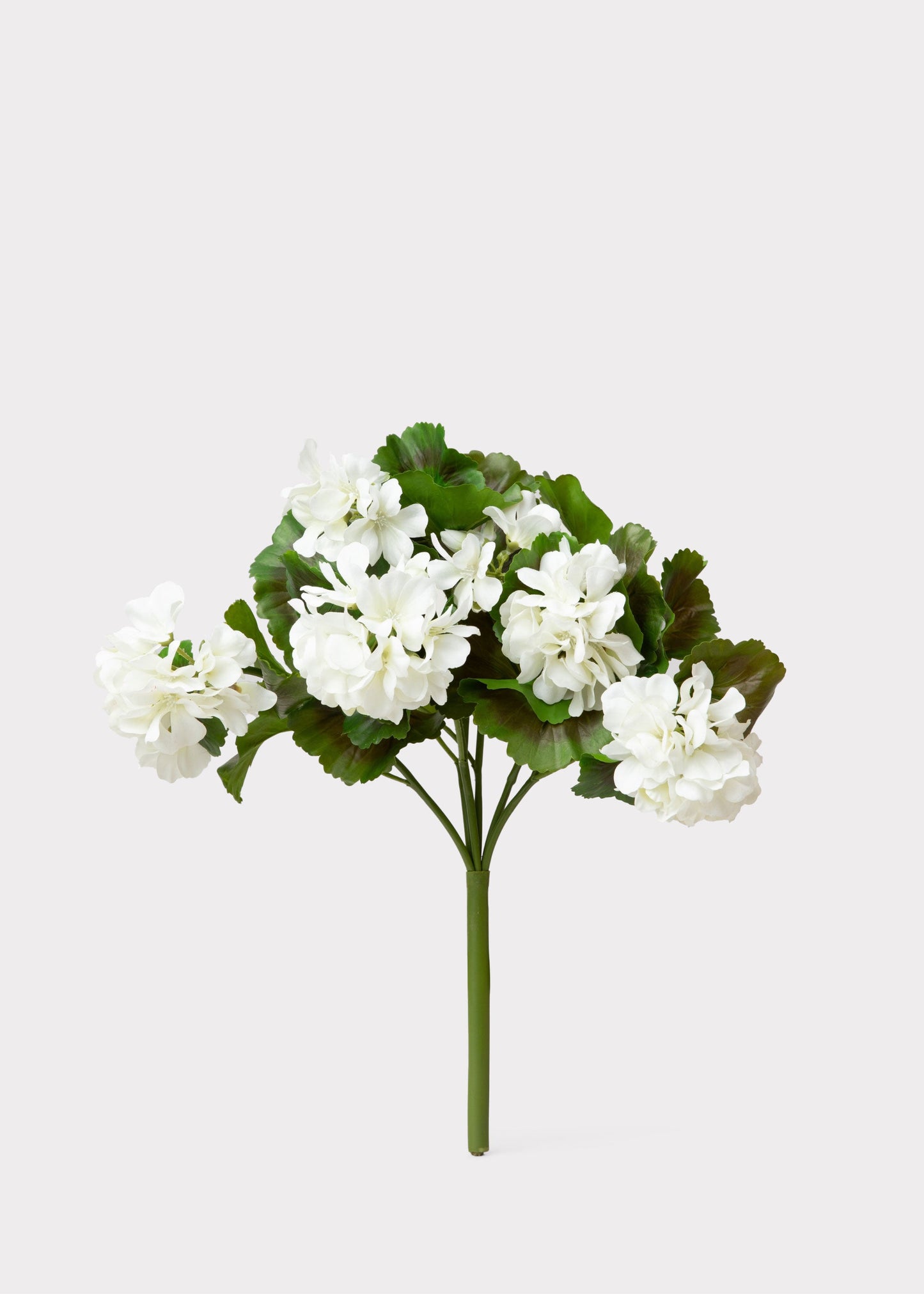 White UV Resistant Indoor/Outdoor Natural Touch Geranium Pick - 17"