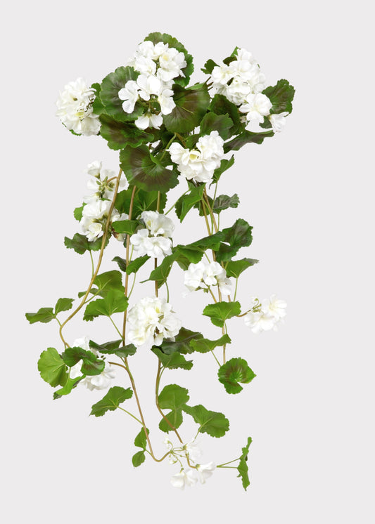 UV Treated Indoor/Outdoor Natural Touch Geranium Hanging Bush - 36"
