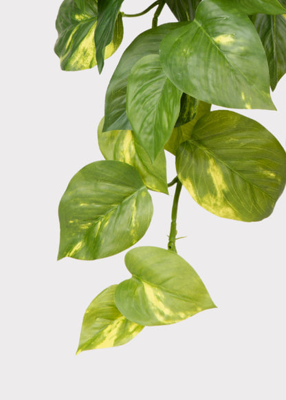 Artificial Pothos UV Treated Indoor/Outdoor Hanging Plant - 19"