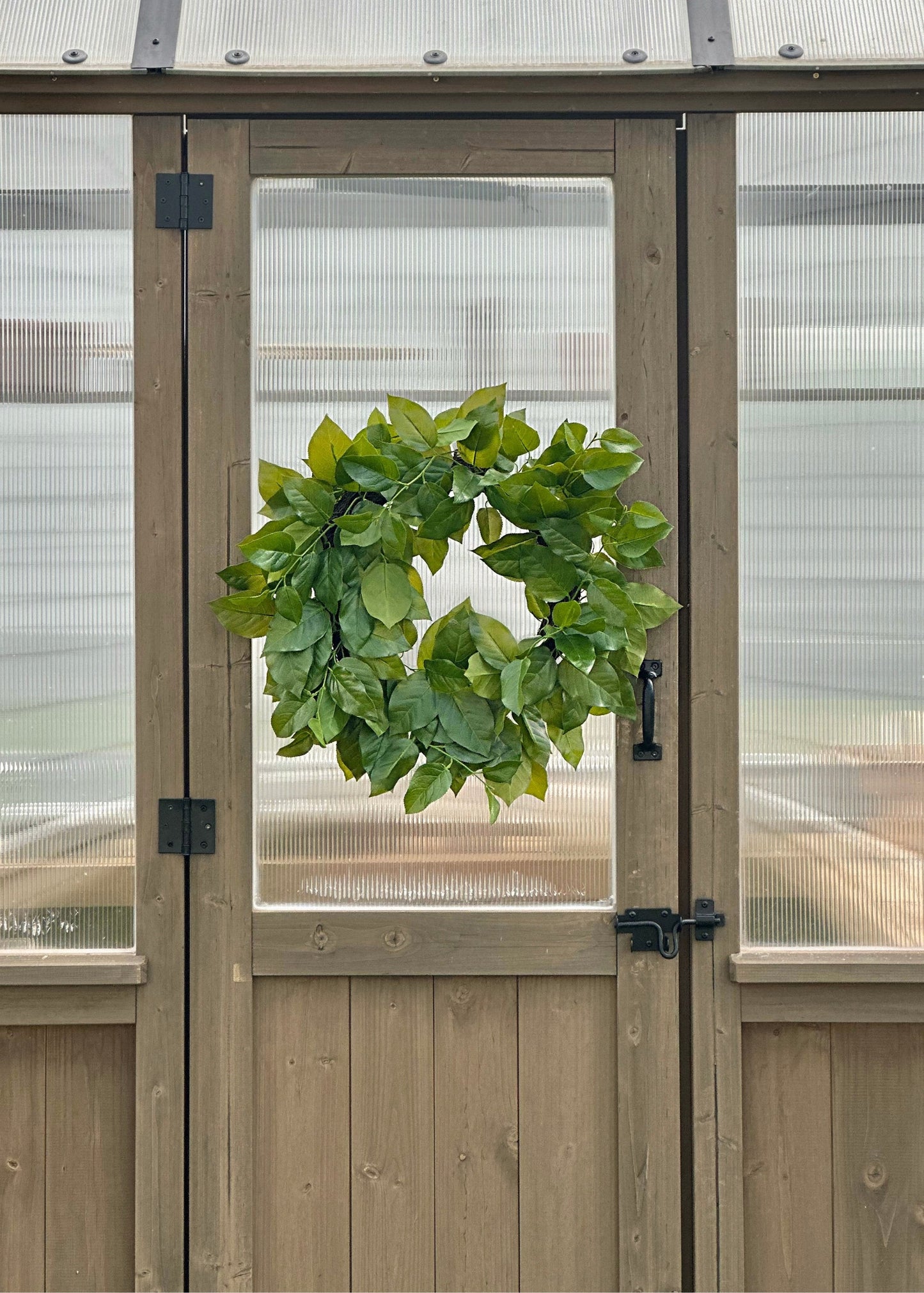 UV Treated Indoor/Outdoor Real Touch Salal Leaf Wreath - 24"