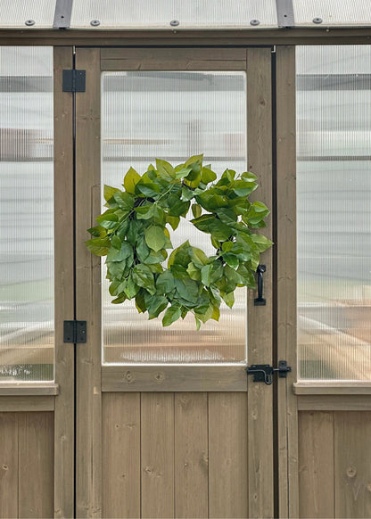 UV Treated Indoor/Outdoor Real Touch Salal Leaf Wreath - 24"