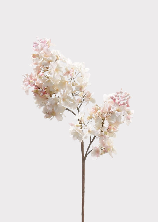 Pink Cream Artificial Lilac Flower - 25"