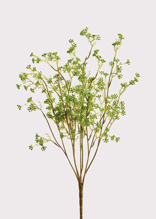 Green Artificial Berry Cluster Bush - 21"