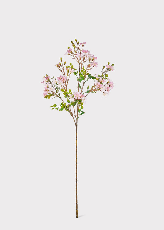 Artificial Blossom Flower Branch in Pale Lavender - 33.5"
