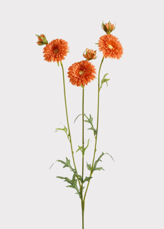 Orange Artificial Gerbera Daisy Flower Spray - 26"