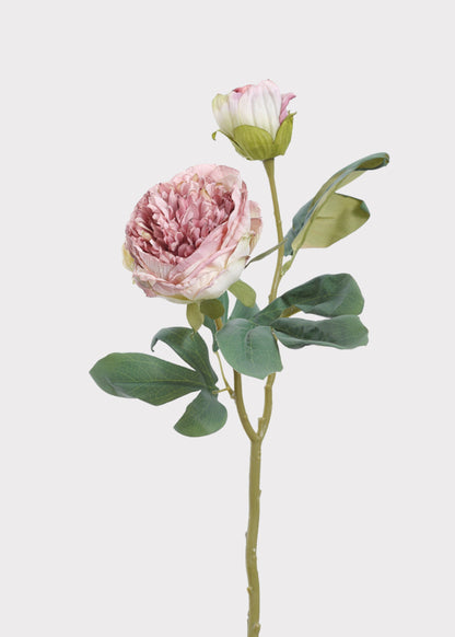 Lavender Pink Artificial Petite Peony  Flower - 19"