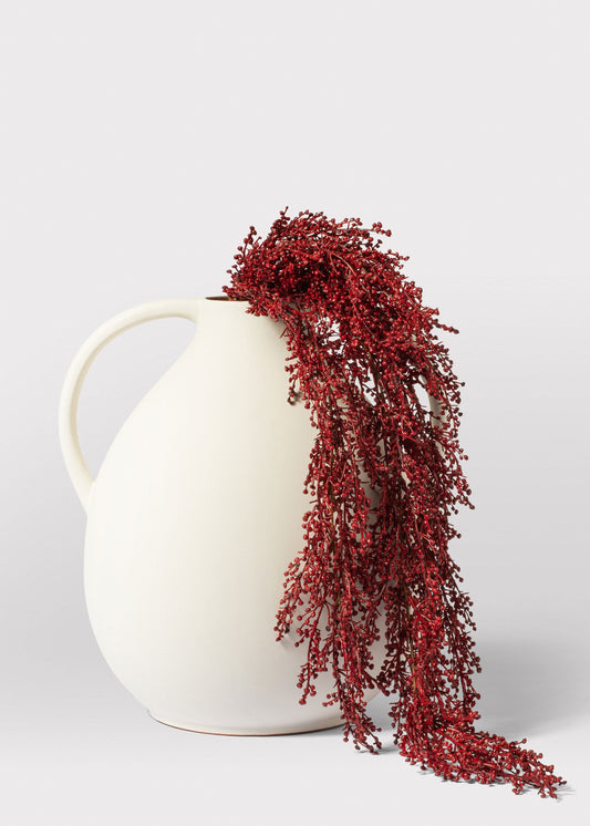 Burgundy Fake Sedum Hanging Succulent Bush - 30"