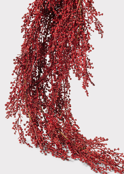 Burgundy Fake Sedum Hanging Succulent Bush - 30"