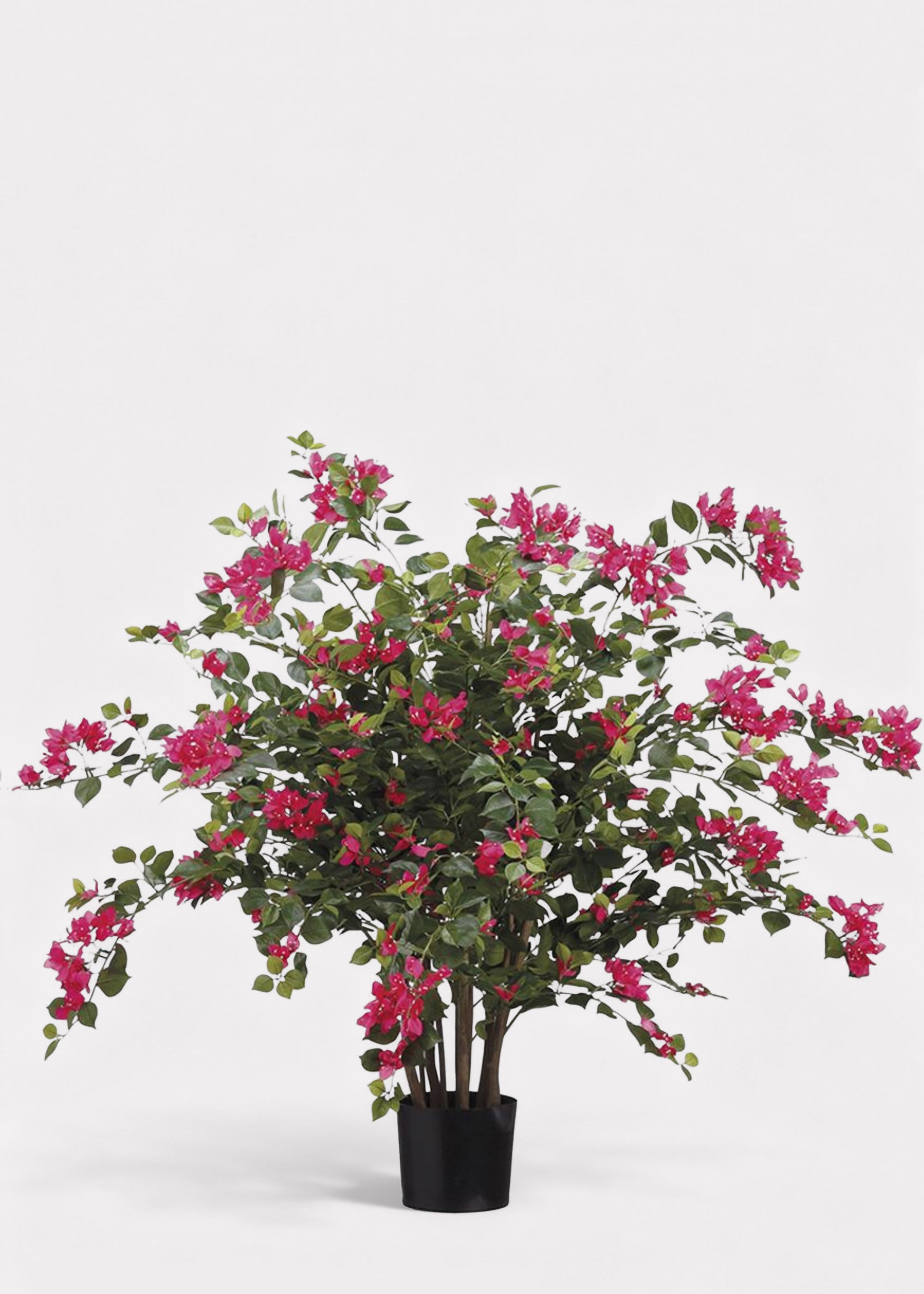 Pack of 2 Fake Blooming Bougainvillea Potted Patio Arrangement  - 39"