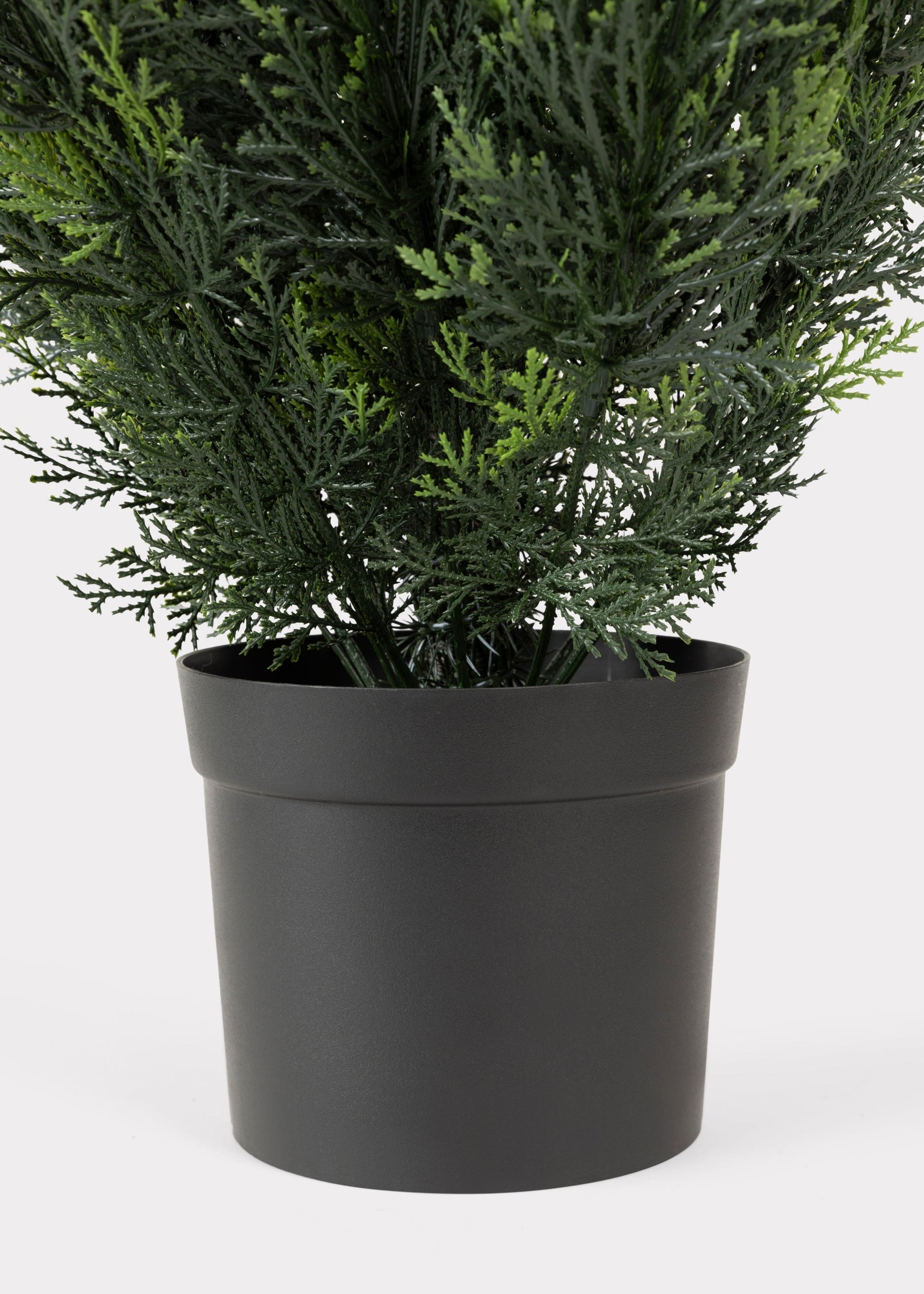 Fake UV Treated Indoor/Outdoor Cedar Topiary Tree in Pot - 48"