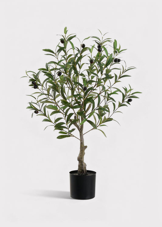 Artificial Olive Tree Potted Plant - 28"