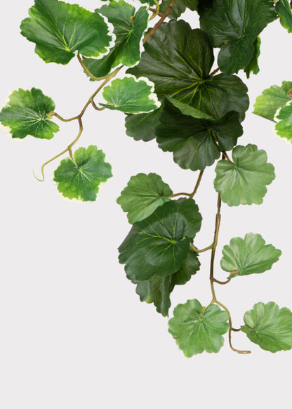 UV Resistant Fake Outdoor Hanging Geranium Plant - 21"