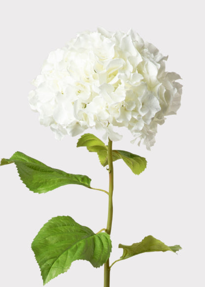 Tall Hydrangea Faux Flower in White - 45"