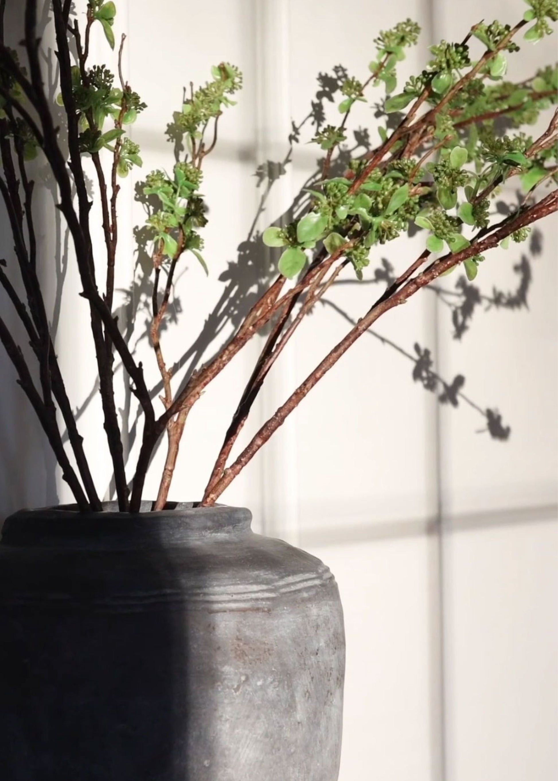 Spring Budding Branch in Concrete Design