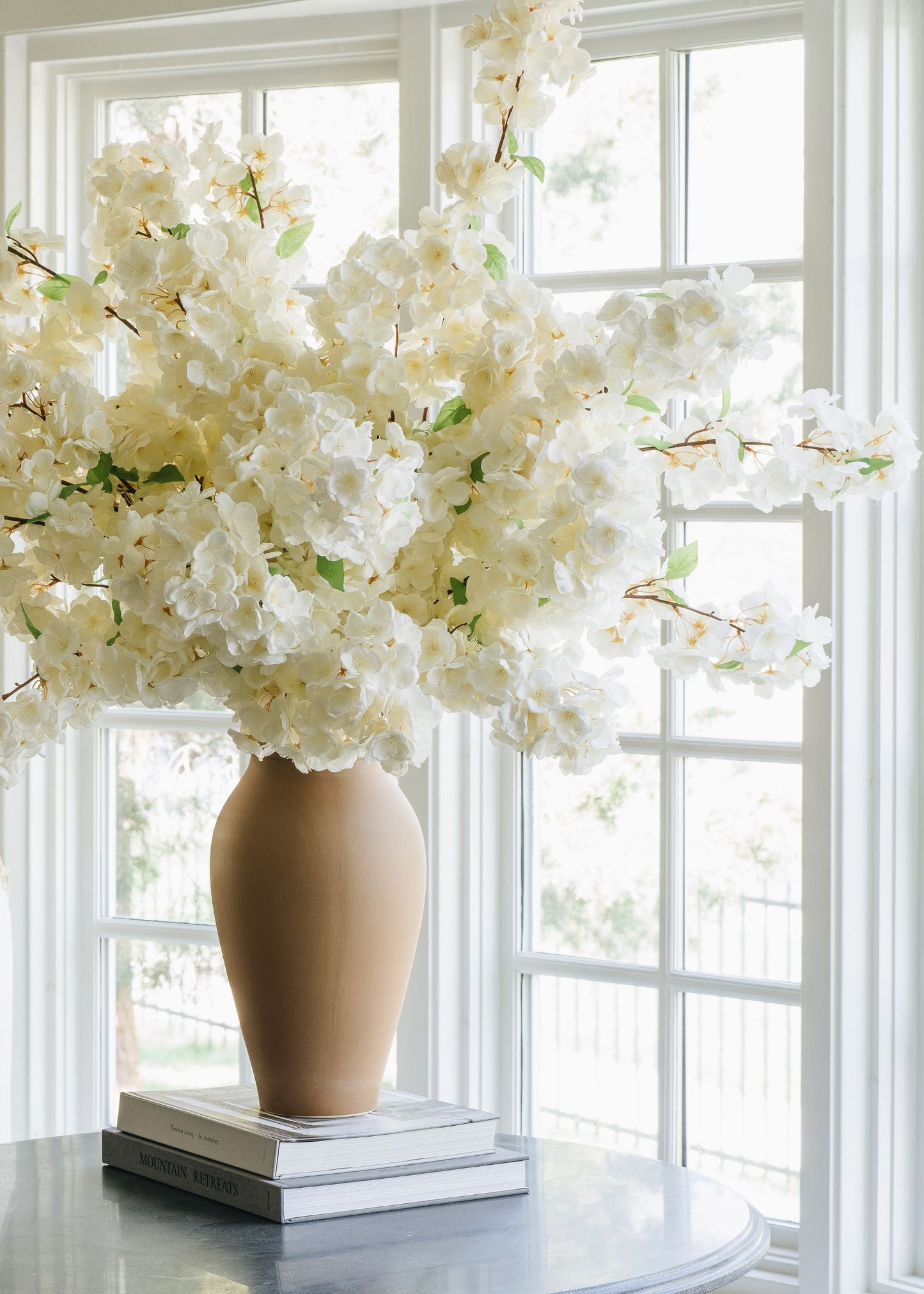 Large Spring White Cherry Blossom Design