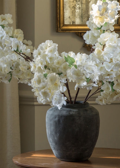 Medium White Cherry Blossom with Concrete Design
