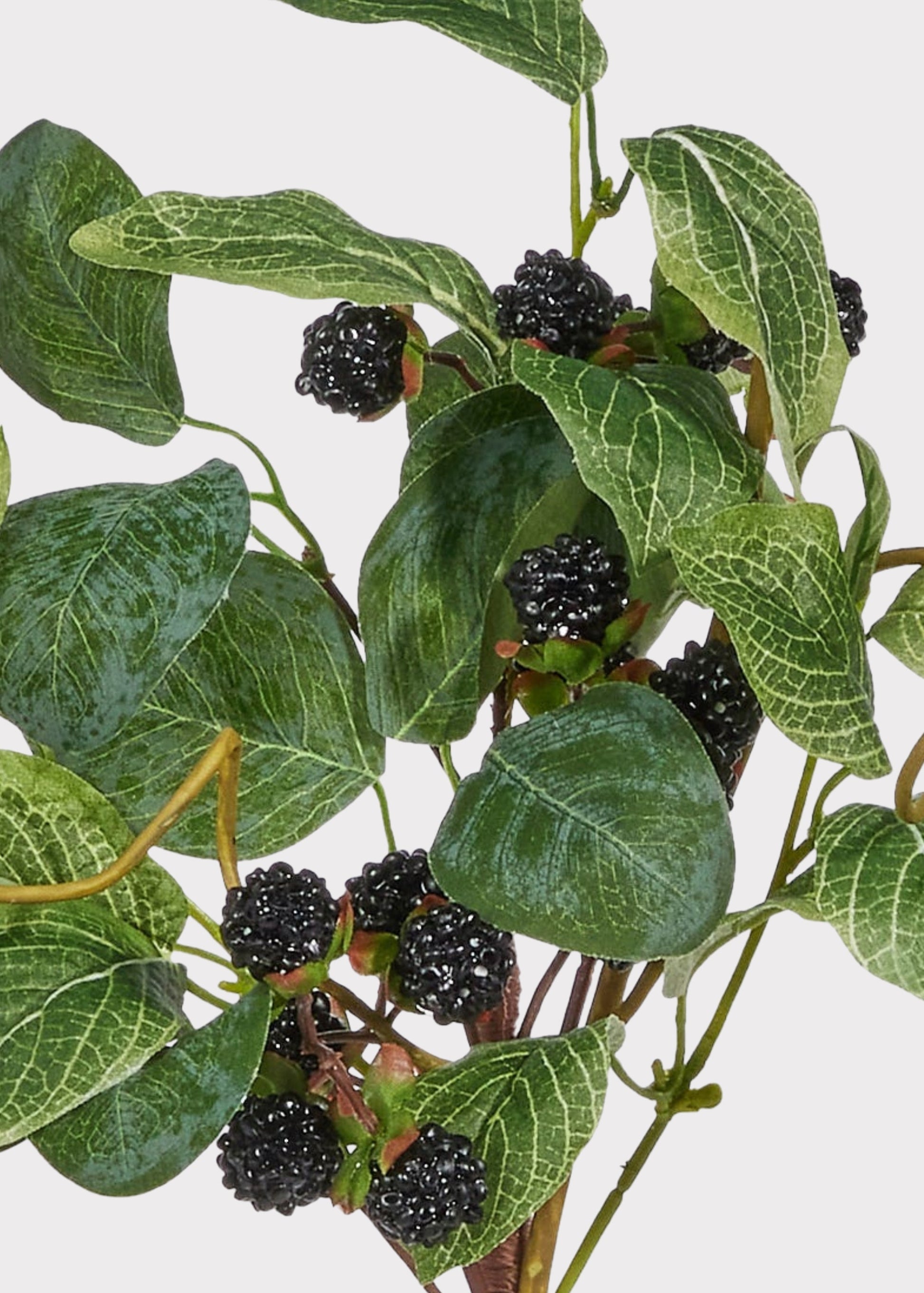 Fake Berries Black Raspberry Pick - 16"