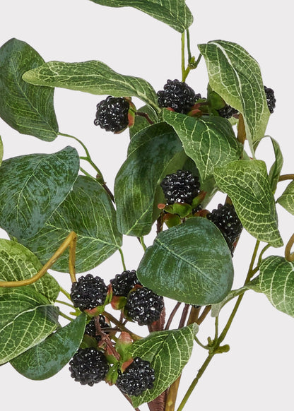 Fake Berries Black Raspberry Pick - 16"