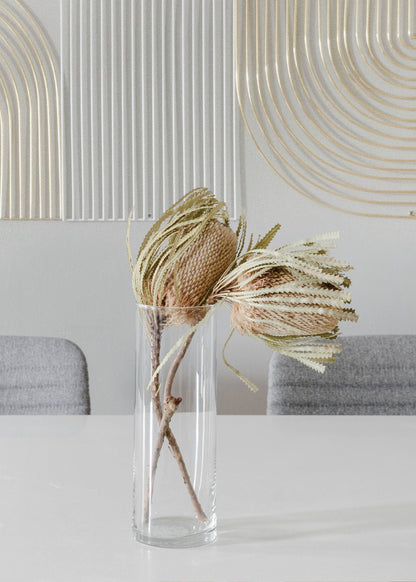 Natural Dried Banksia Hookeriana Flower Bundle of 3 - 12-18"