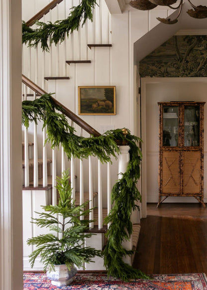 Afloral™ Real Touch Deluxe Norfolk Pine Garland - 96"