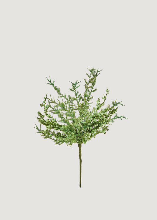 Artificial Small Juniper and Berry Holiday Pick - 15"