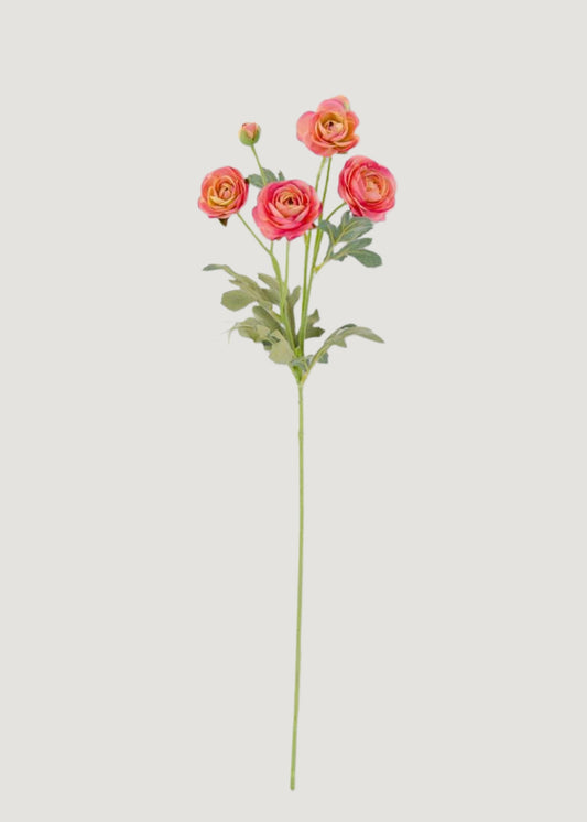 Ranunculus Fake Flowers in Pink - 26"