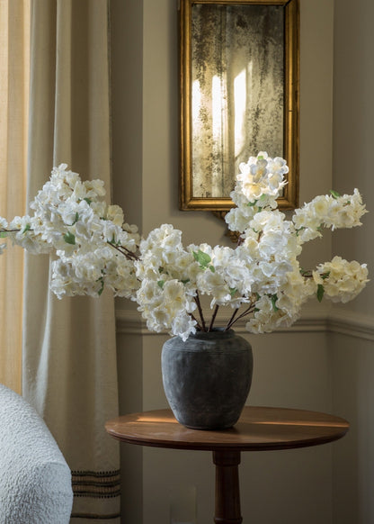 Medium White Cherry Blossom with Concrete Design