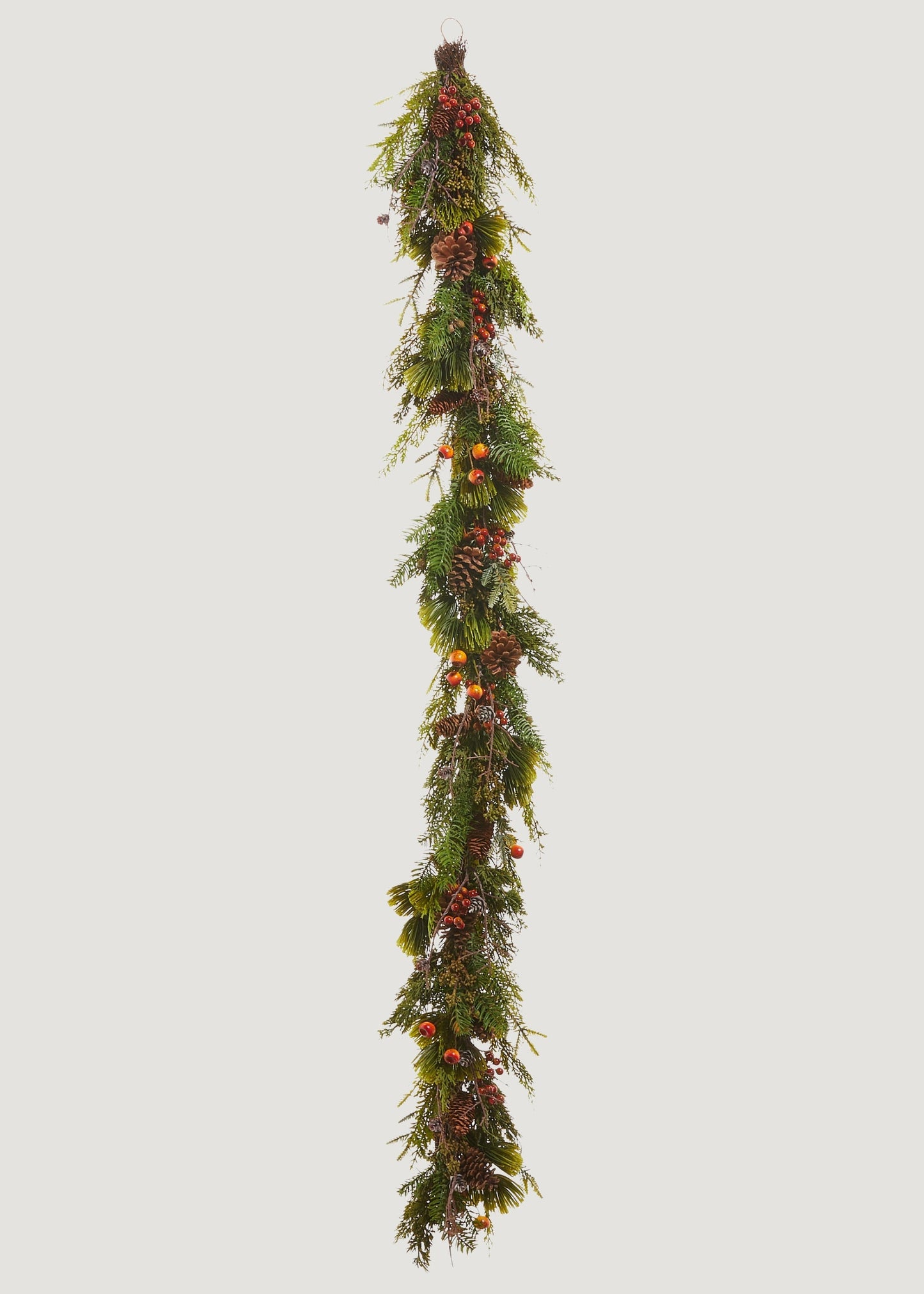 Festive Winter Pine and Pod Garland - 72"