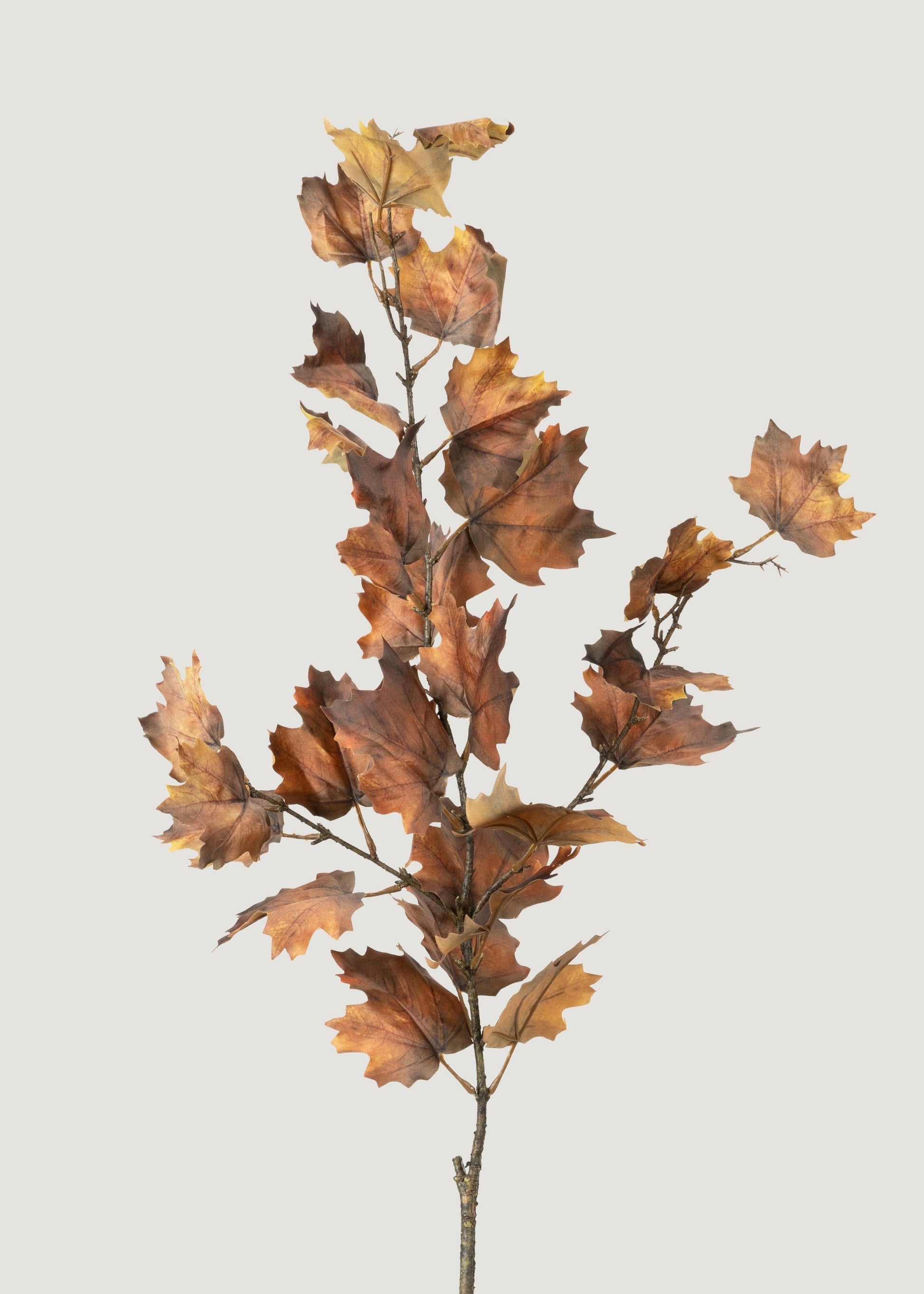 Nutmeg Brown Artificial Tall Maple Leaf Fall Branch - 47"
