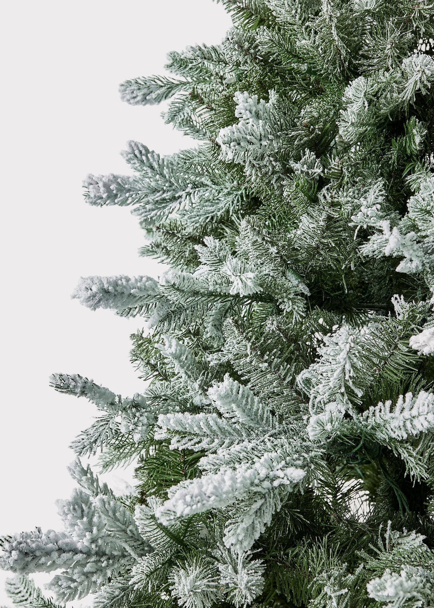 Frosted Pine Christmas Tree with Pre-Lit LED White Lights - 7.5'