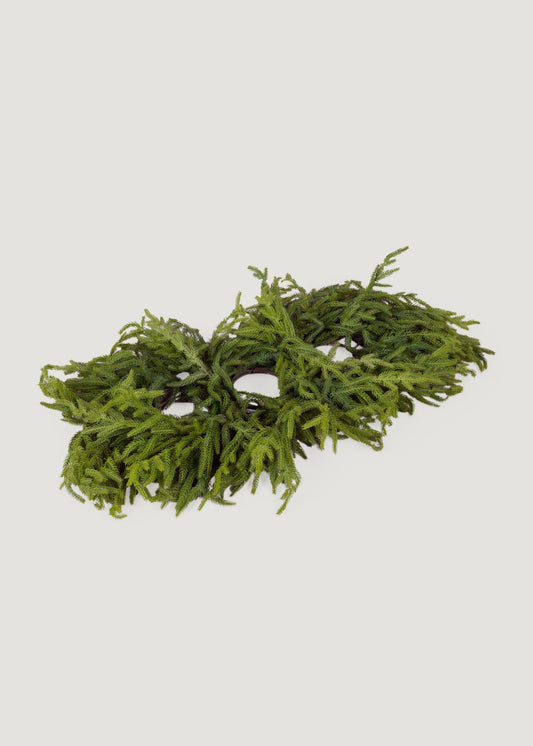 Afloral™ Real Touch Norfolk Pine 3-Pillar Candle Centerpiece - 36"