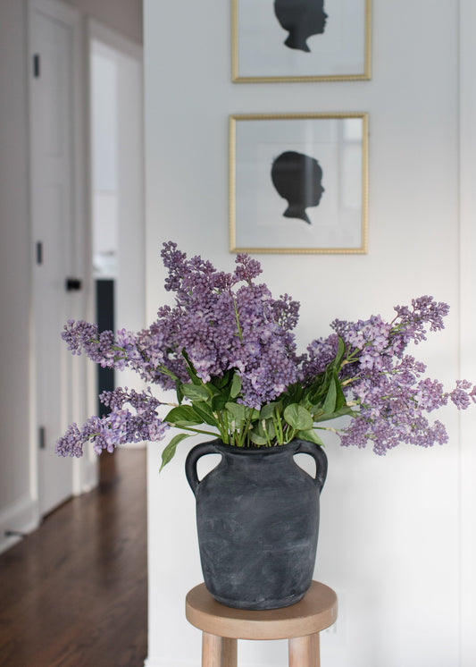 Purple Artificial Lilac Flower Stem - 34.5"