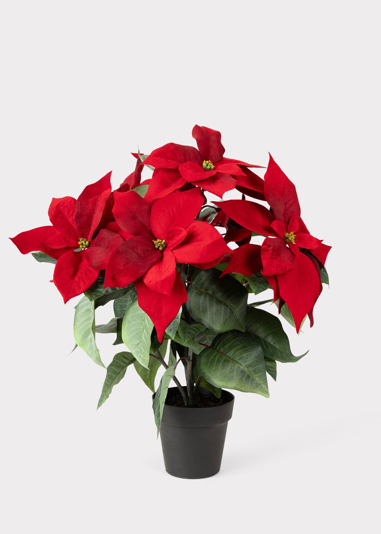 Red Artificial Poinsettia Tree Potted Plant - 23"