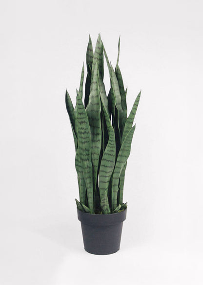 UV Treated Outdoor Fake Potted Sansevieria Snake Plant - 35"