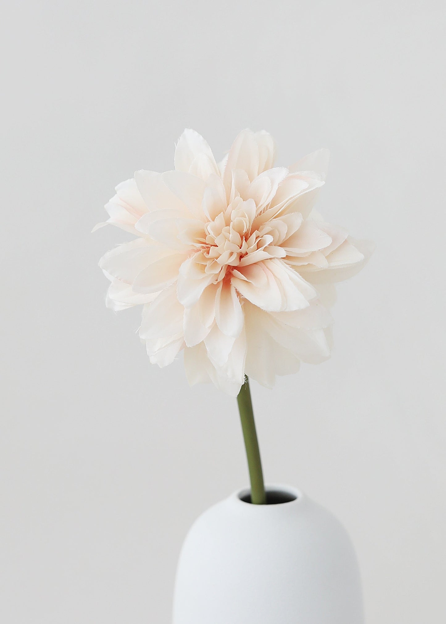 Blush Peach Dahlia Silk Flower - 19"