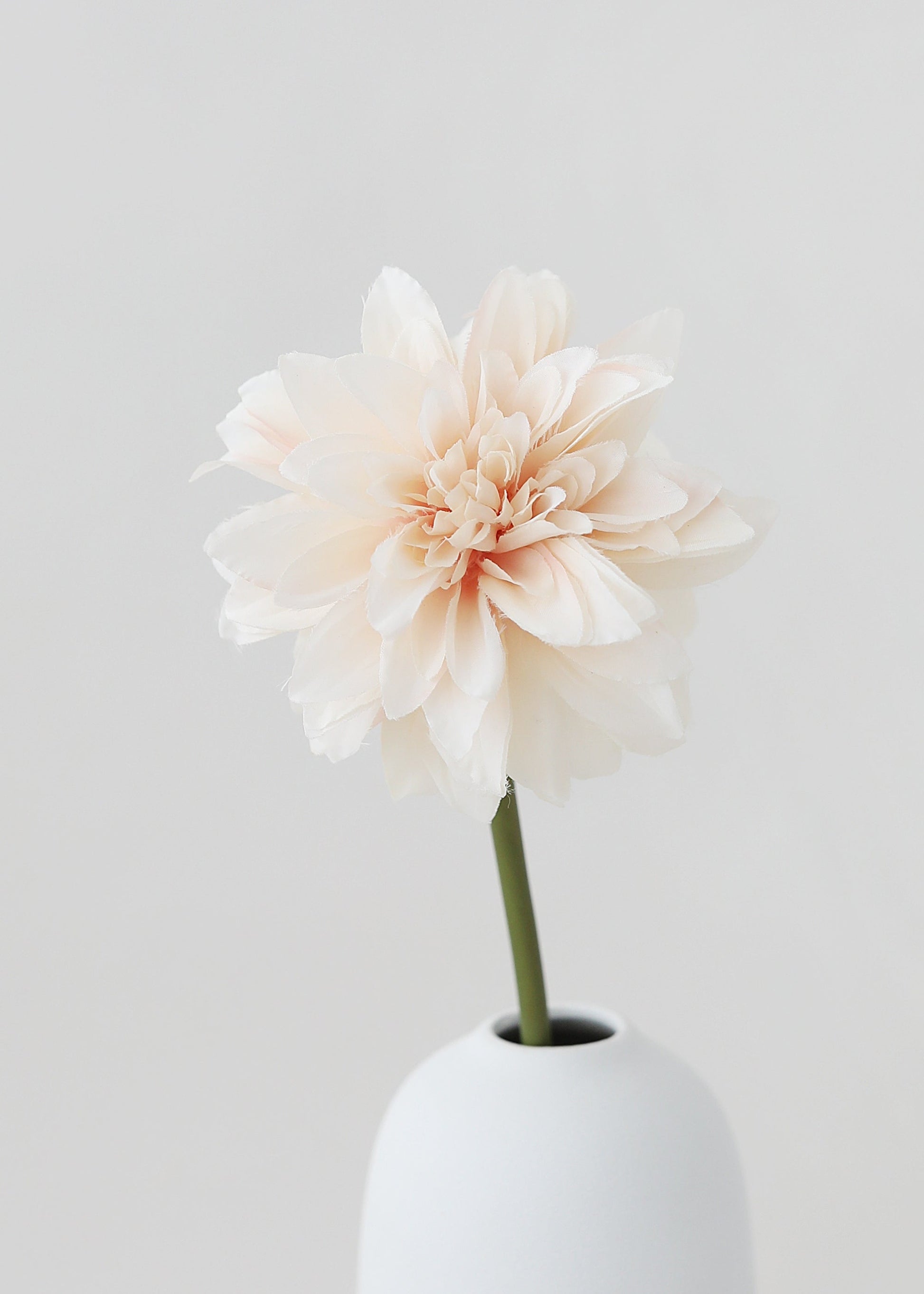 Blush Peach Dahlia Silk Flower - 19"