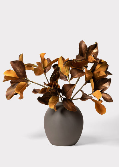 Afloral™ Edie Stoneware Vase in Matte Slate- 10.75"