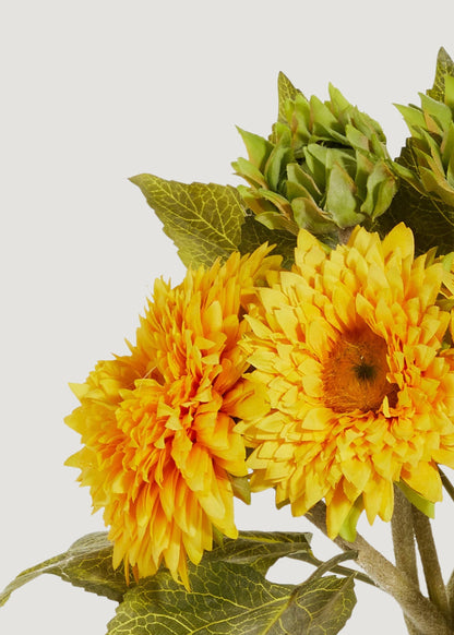 Artificial Sunflower Bundle in Yellow - 18"