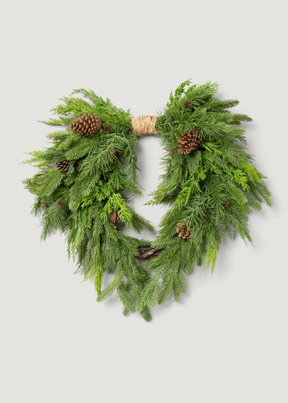 Real Touch Artificial Pine Wreath - 26"