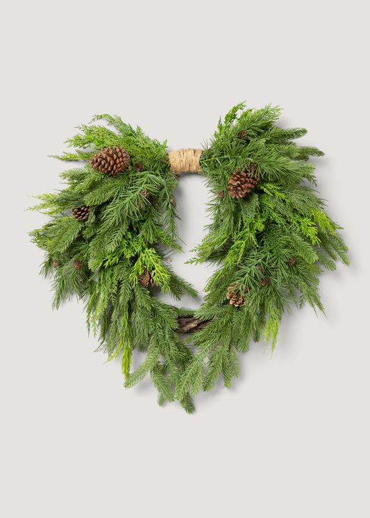 Real Touch Artificial Pine Wreath - 26"