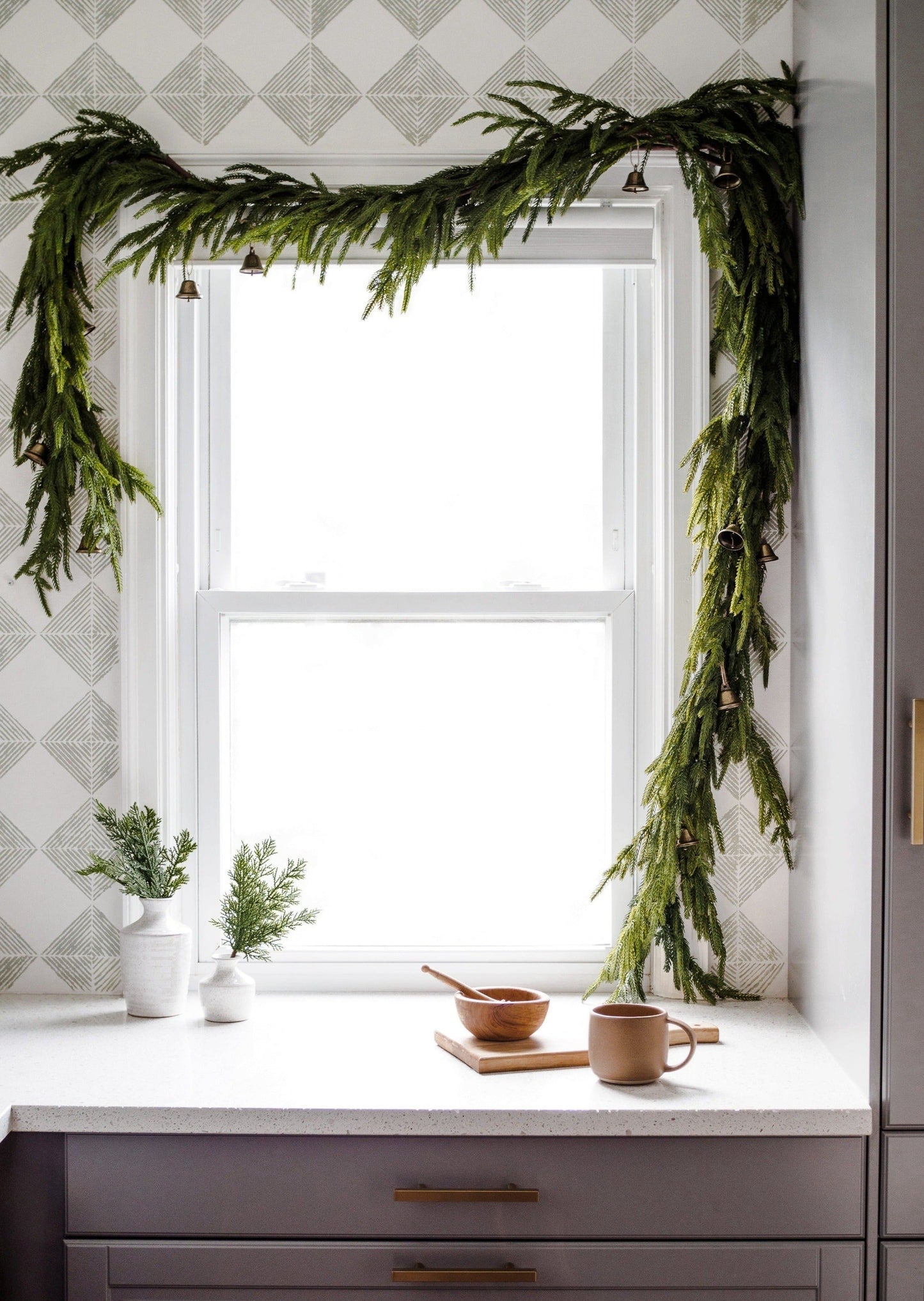 SAVE - Afloral™ Real Touch Norfolk Pine Garland - 60"